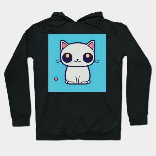 Cartoon cat character icon logo Hoodie